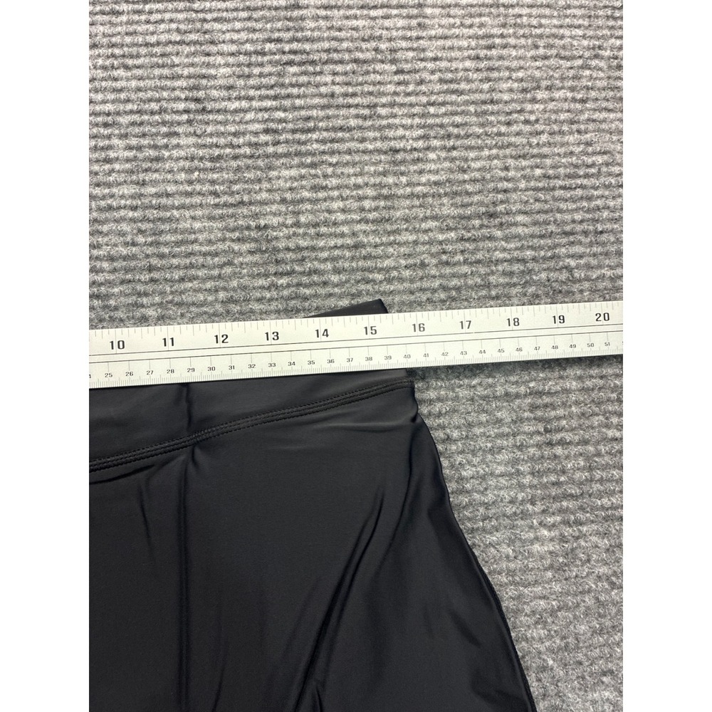 Womens Black Athletic Swim Skort XL Built-in Shorts Nylon Lycra UPF 50+ Skirt - Picture 3 of 5